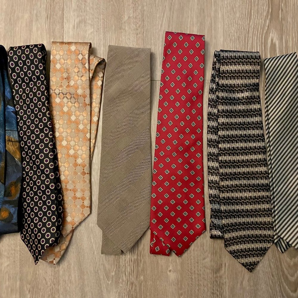Bundle Work Office Lot 6 Vintage Men Necktie Ties